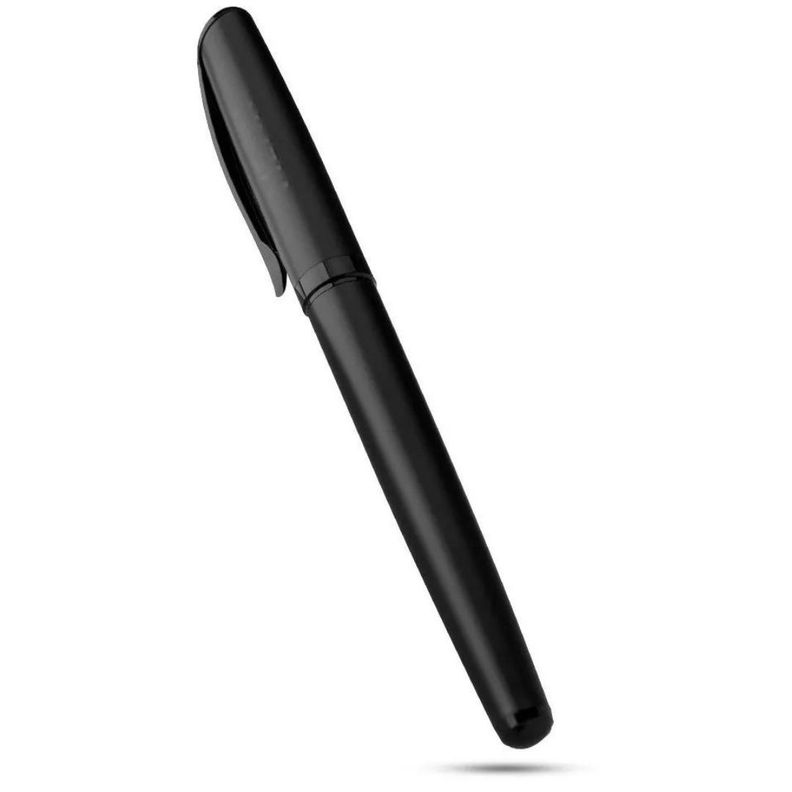Boligrafo Plateado Lapiz Gel Trazo Suave + Tintas Repuesto-4