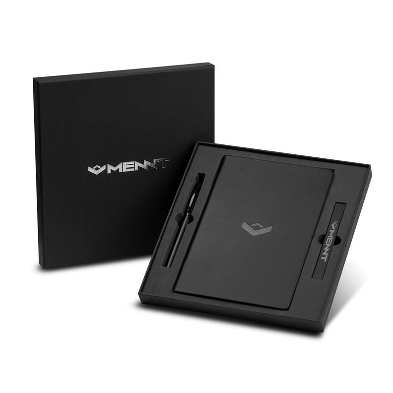 Cuaderno Hojas Negras Planner A5 Agenda Lápiz + 3 Repuestos-0