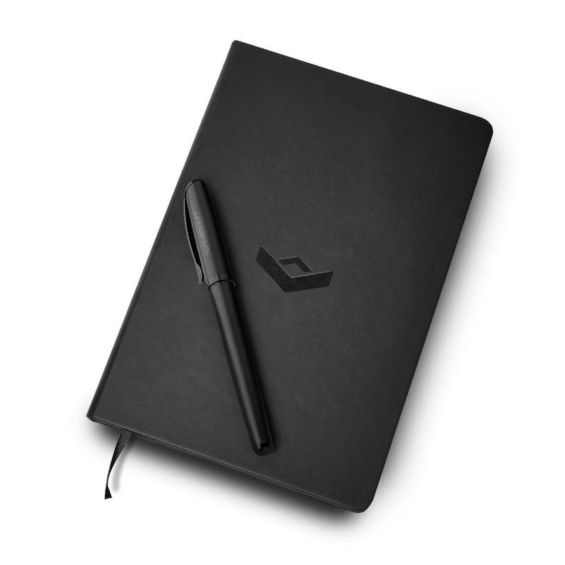 Cuaderno Hojas Negras Planner A5 Agenda Lápiz + 3 Repuestos-6