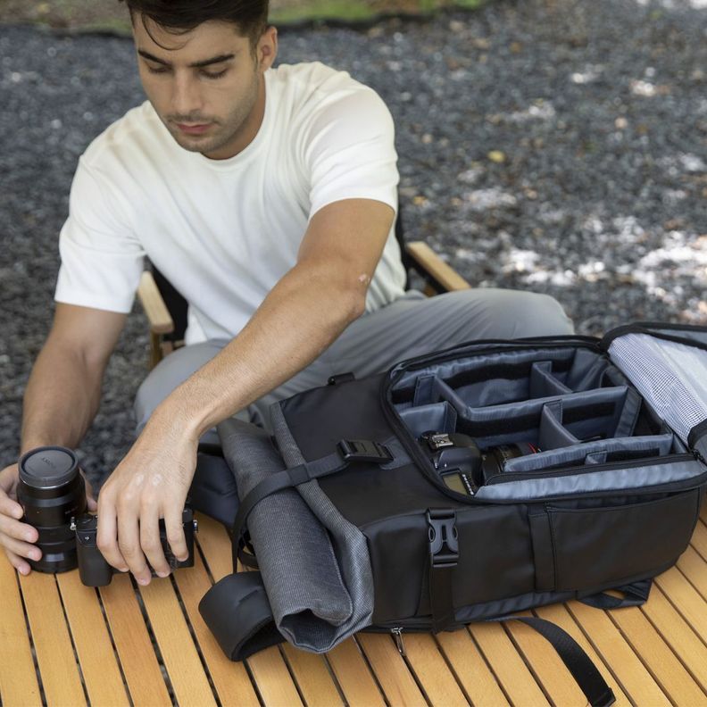 Mochila Fotográfica Impermeable Con Divisiones Antirrobo Creator Bag-4