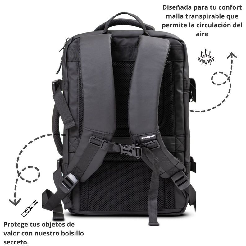 Mochila Carry On Impermeable Con Capucha Expansible 35L-4