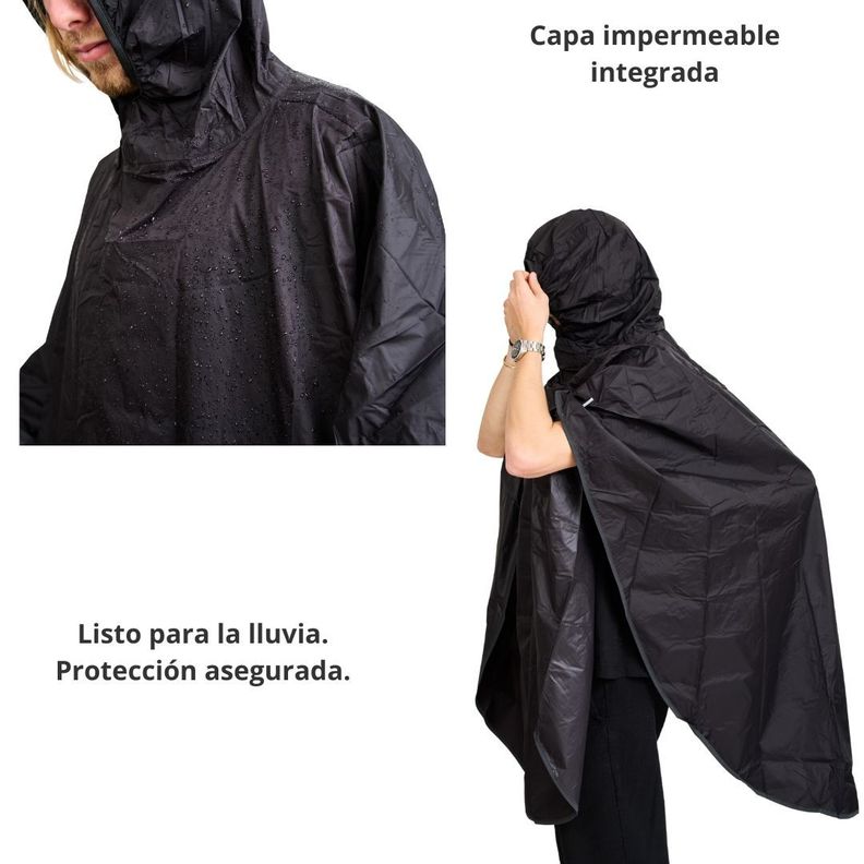 Mochila Carry On Impermeable Con Capucha Expansible 35L-5