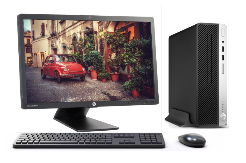 KIT MONITOR HP 23" + PC 400 G5 i3 8 8GB 256GB + teclado & Mouse Reacondicionado