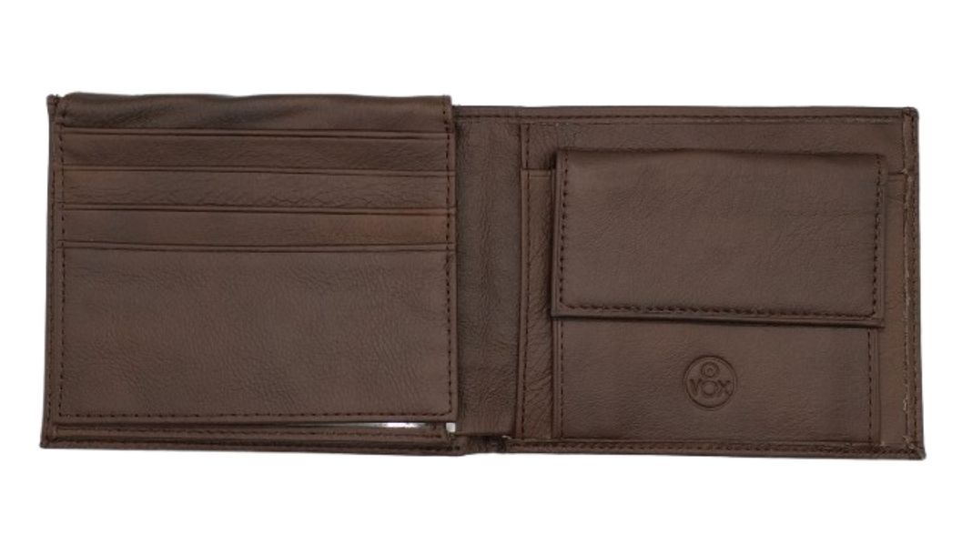 BILLETERA LISA CUERO CAFE VOX (61826C)-1