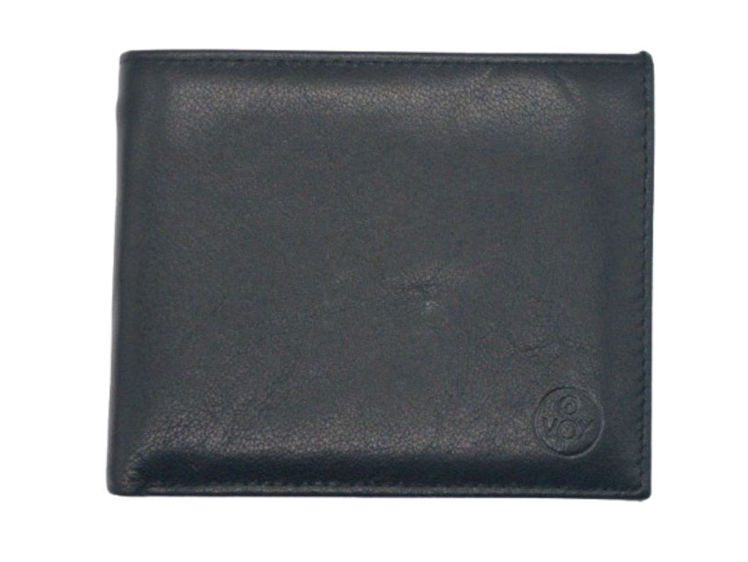 BILLETERA CUERO LISO NEGRO VOX (61826N)-0