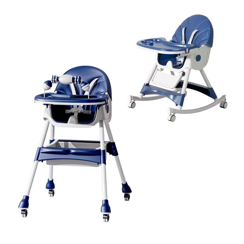 Silla Comer Bebe Doble Altura Safe Baby Mecedora Reclinable