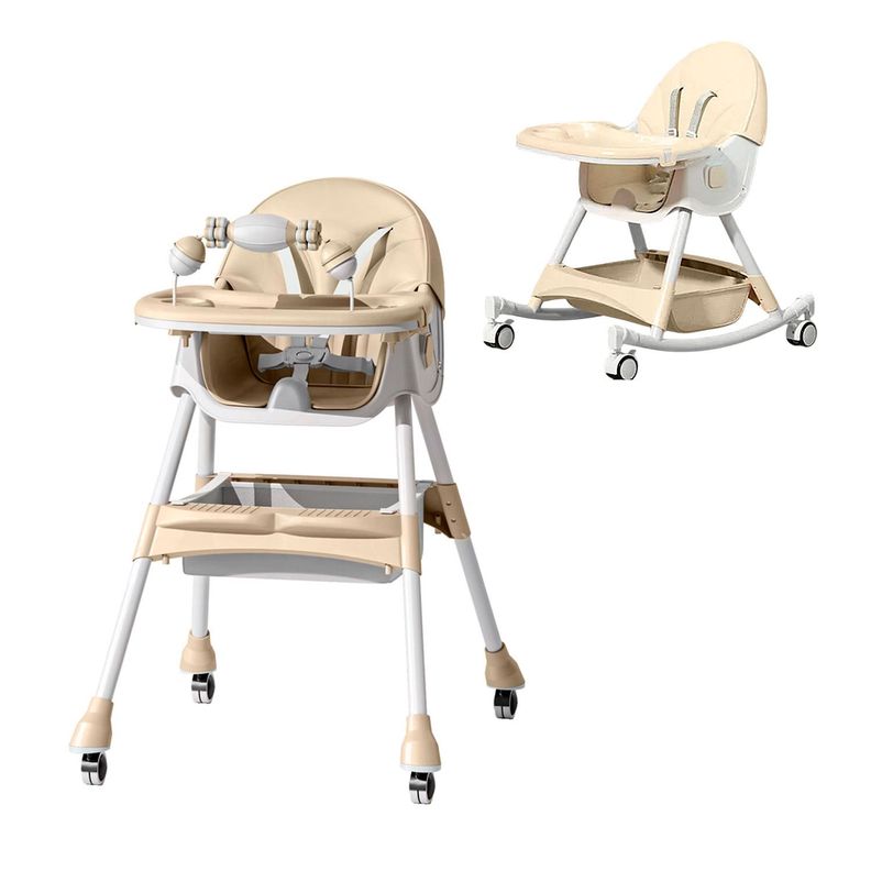 Silla Comer Bebe Doble Altura Safe Baby Mecedora Reclinable