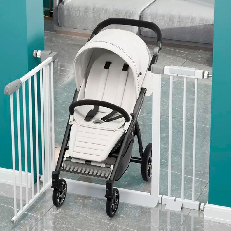 Reja de seguridad escalera para bebe y mascotas 76 a 97 cm-4