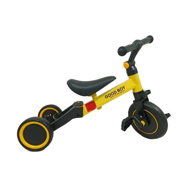 Triciclo Correpasillos Multiposiciones 3 En 1 Amarillo-4