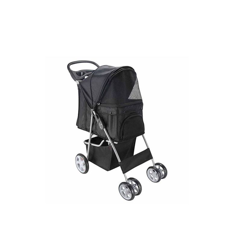 Coche Paseo Mascota Plegable Portatil 4 Ruedas-4