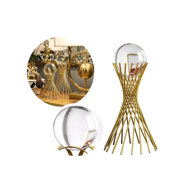 Adorno Decoración Minimalista Elegante Bola De Cristal-1