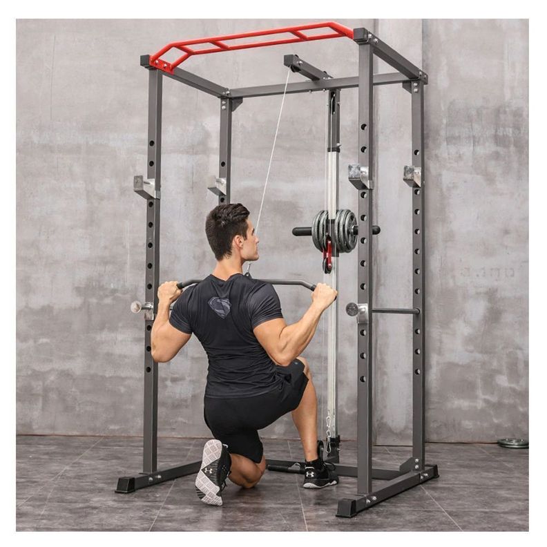 Jaula Multifuncional Power Rack R300 Gym Con Poleas-3