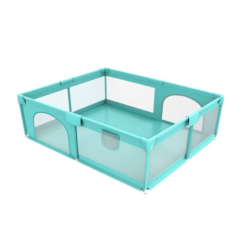 Corral de Seguridad Bebe 180cm Rectangular Celeste-0