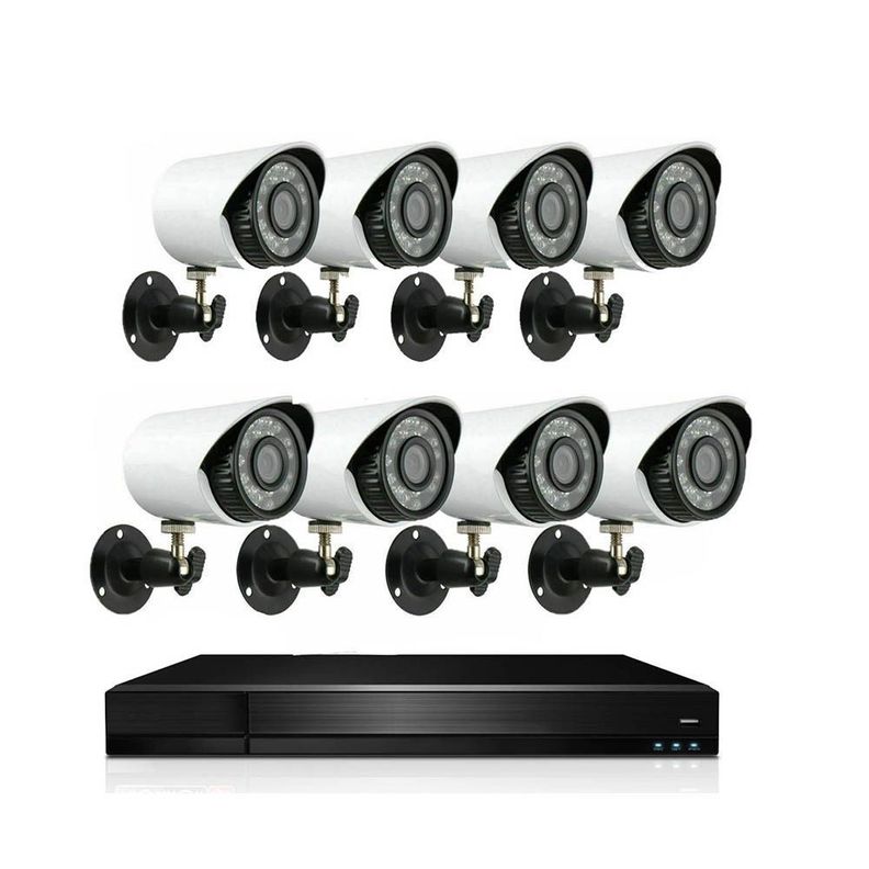 Kit 8 Camaras De Seguridad Cctv Con Dvr 1080p