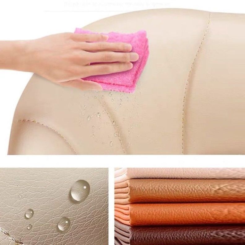 Silla De Comer Bebe Regulable Eco Cuero Beige-3