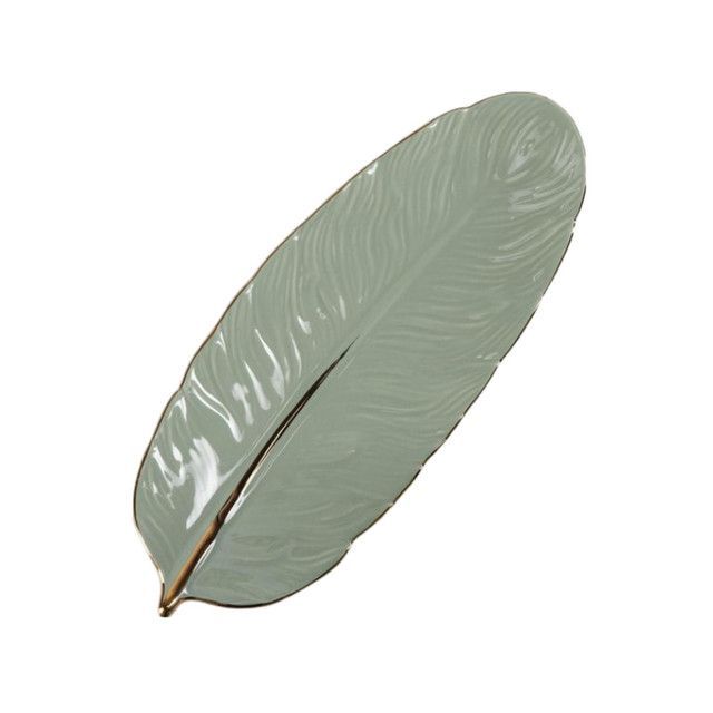 Plato Decorativo En Forma De Hoja-0