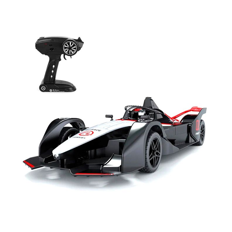 Auto de Carreras F1 Escala a Control Remoto Rojo-1