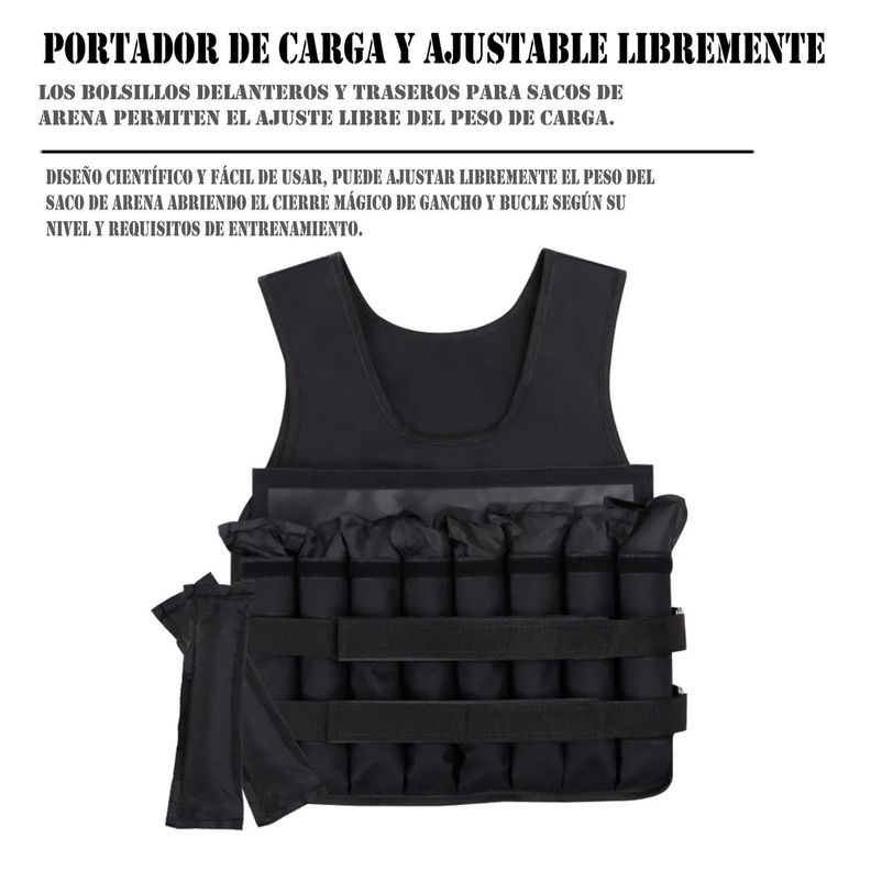 Chaleco Lastre Peso Entrenamiento Pro Crossfit 10k-2