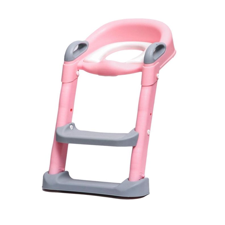 Asiento Adaptador De Baño Escalera Pelela Rosada-0