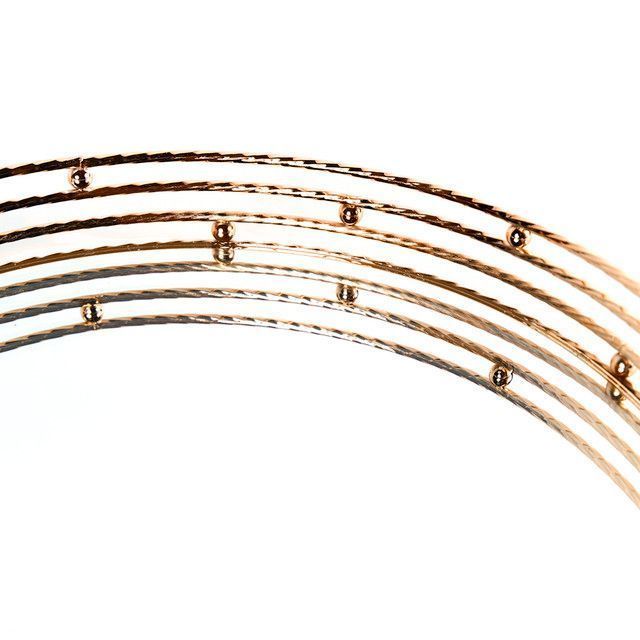 Bandeja Decorativa Espejo Gold/ Centro de Mesa 38 cm-4