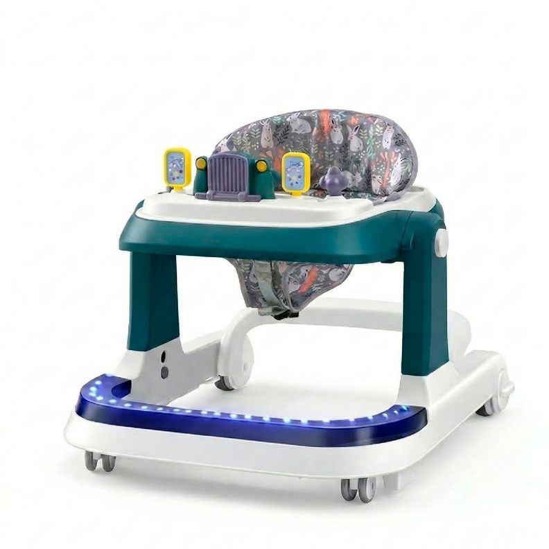 Caminadora Andador Bebe Camion Musical Anticaida Stylish Azul