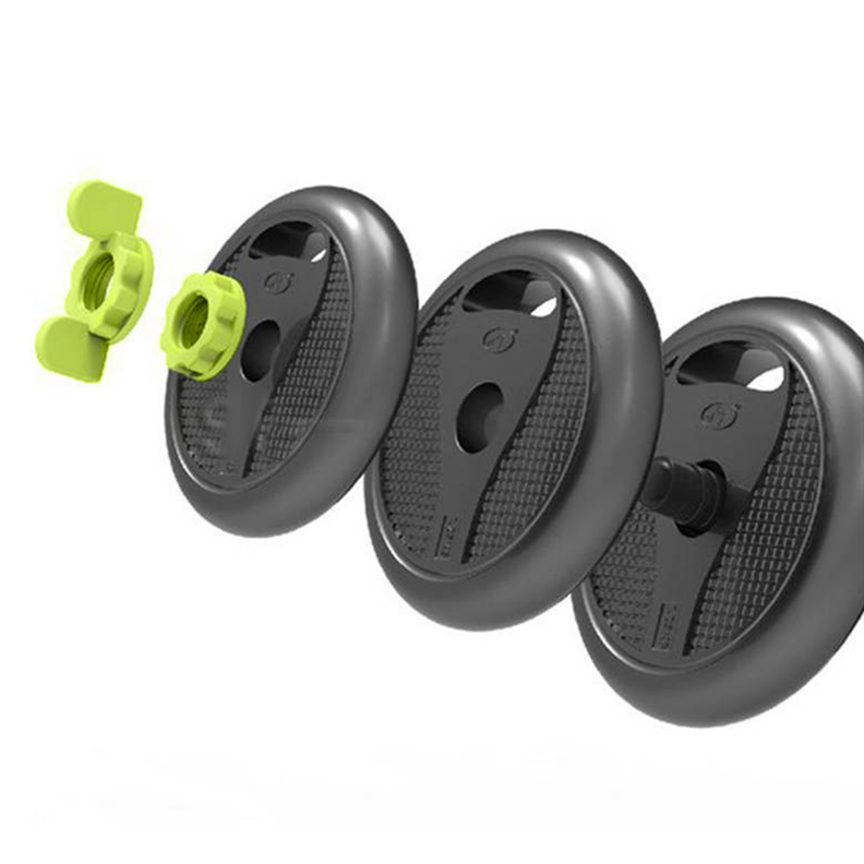 Juego De Mancuernas De 30 Kg Con Union Light Green-1
