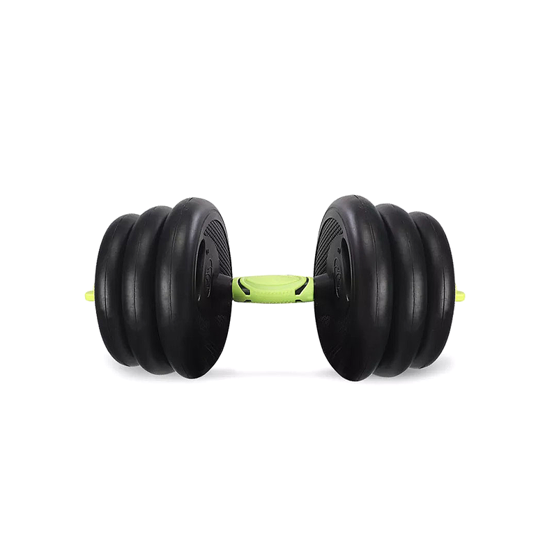 Juego De Mancuernas De 30 Kg Con Union Light Green-2