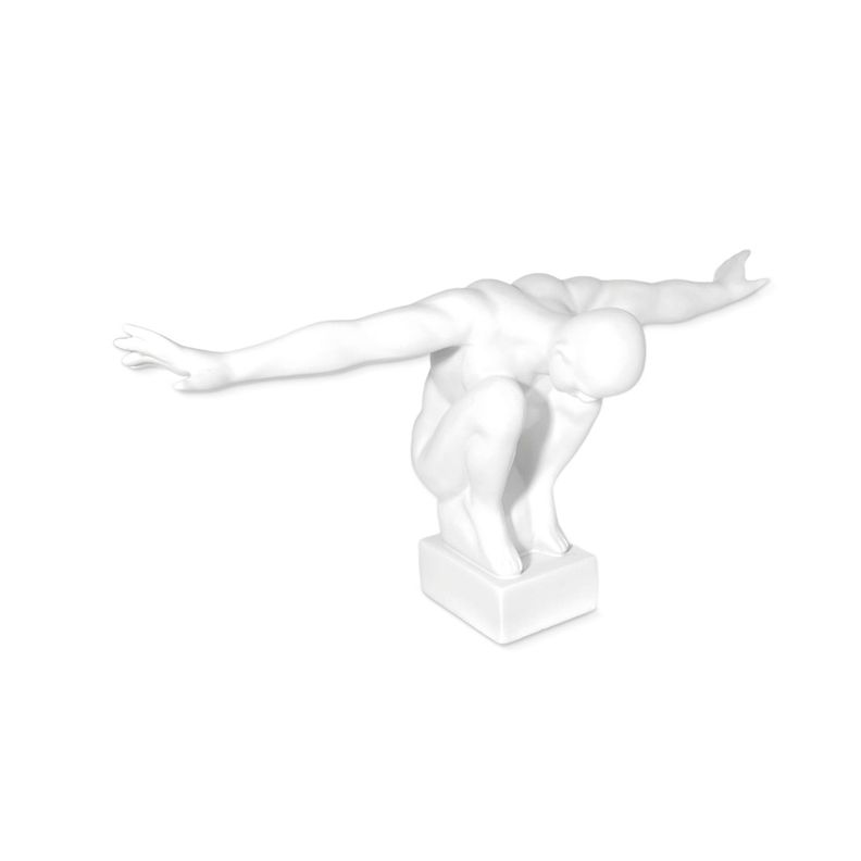 Adorno Deco Escultura Minimalista Atleta en Equilibrio-0