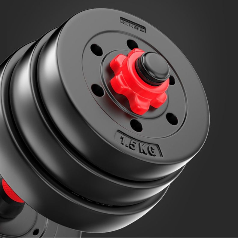 Set de Mancuernas de 30 Kg con Union Red-3