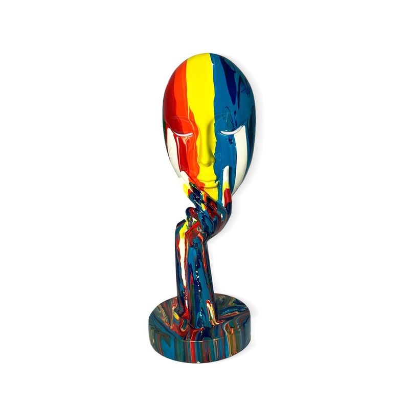Adorno Escultura Deco Figura Abstracta Estatua Rostro-3