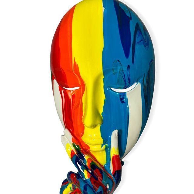 Adorno Escultura Deco Figura Abstracta Estatua Rostro-4