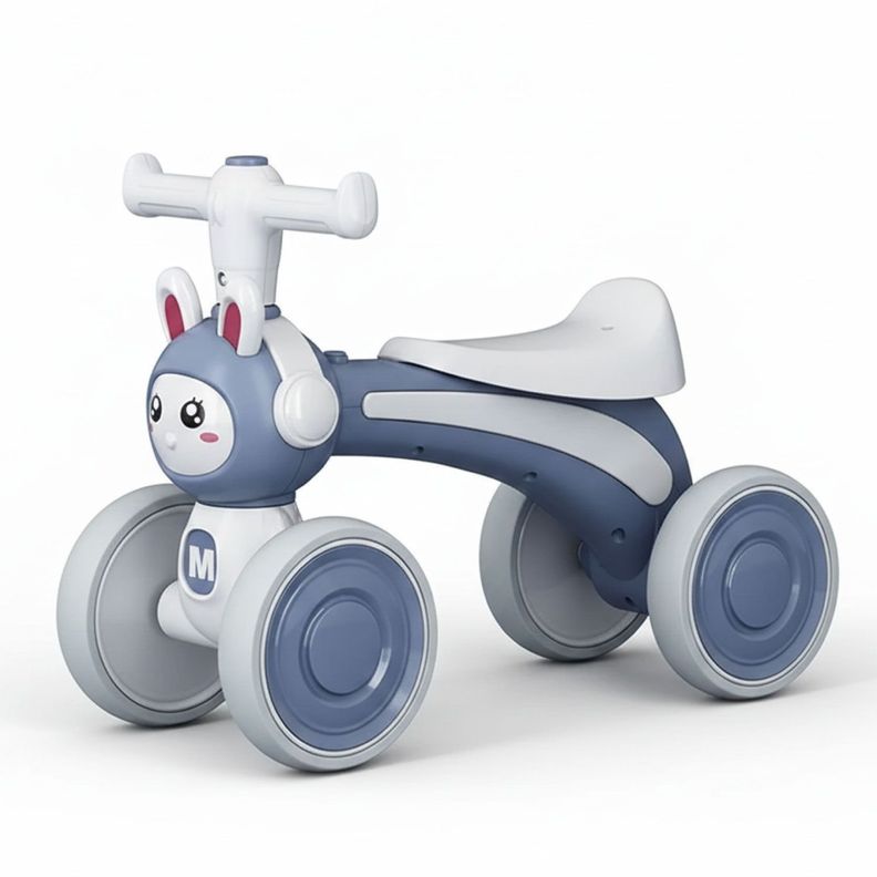 Correpasillos Bebe Bicicleta Equilibrio y Sonido Conejito Azul
