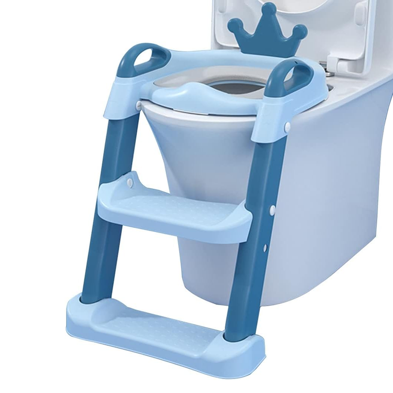 Escalera Asiento Adaptador De Baño Pelela Niños Azul-3