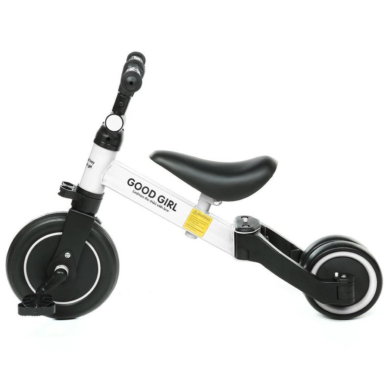Triciclo Correpasillos Multiposiciones 3 En 1 Blanco-1
