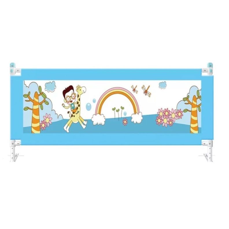 Baranda de Cama Seguridad Para Bebe Plegable 180 cm. Celeste