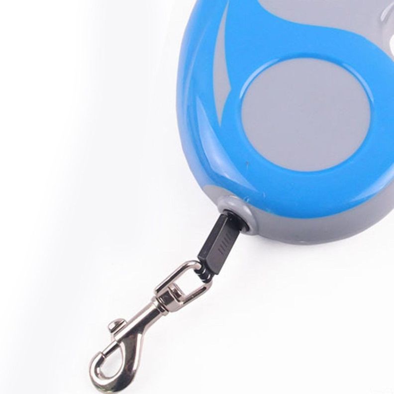 Correa Retractil Flexible 5 Metros Azul-4