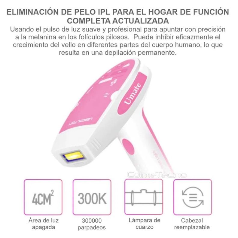Depiladora Laser Ipl 3 En 1 Portatil 5 Niveles-6