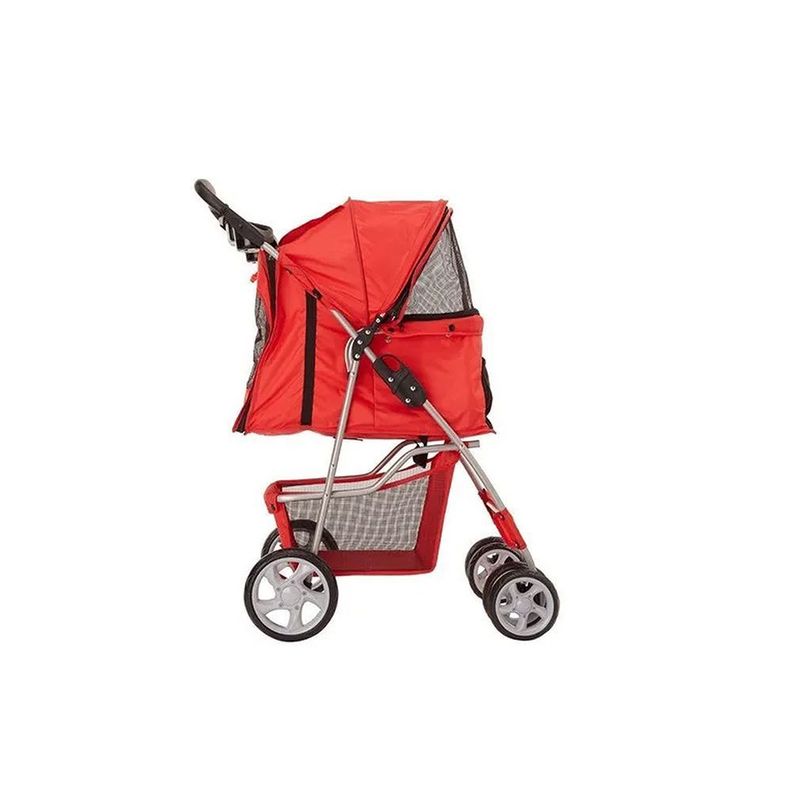 Coche Paseo Mascota Plegable Portatil 4 Ruedas-1