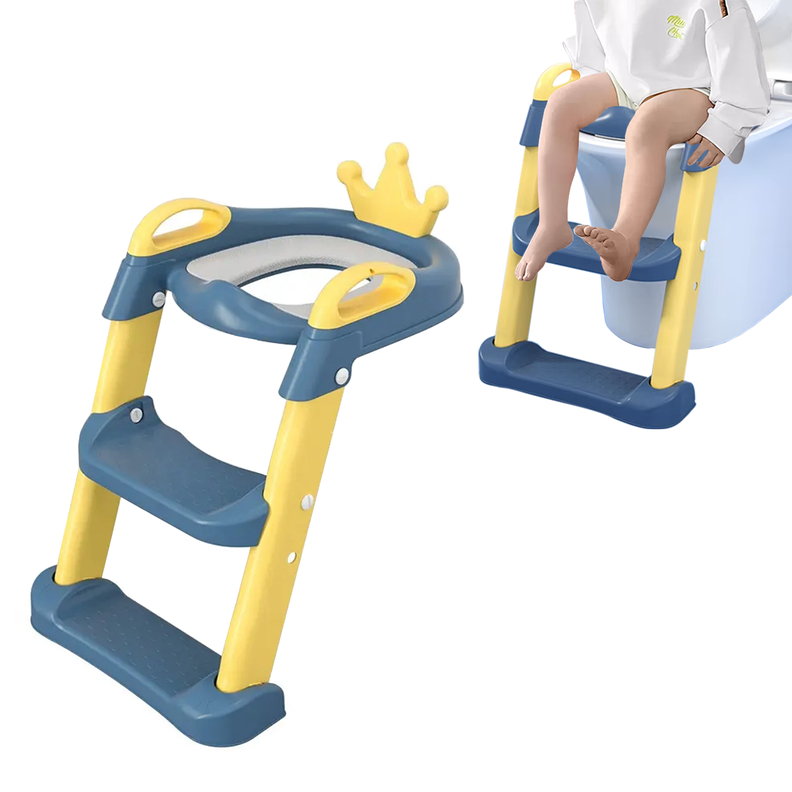 Escalera Asiento Adaptador De Baño Pelela Niños Amarillo-0