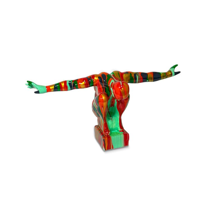 Adorno Deco Escultura Abstracta Atleta en Equilibrio -1