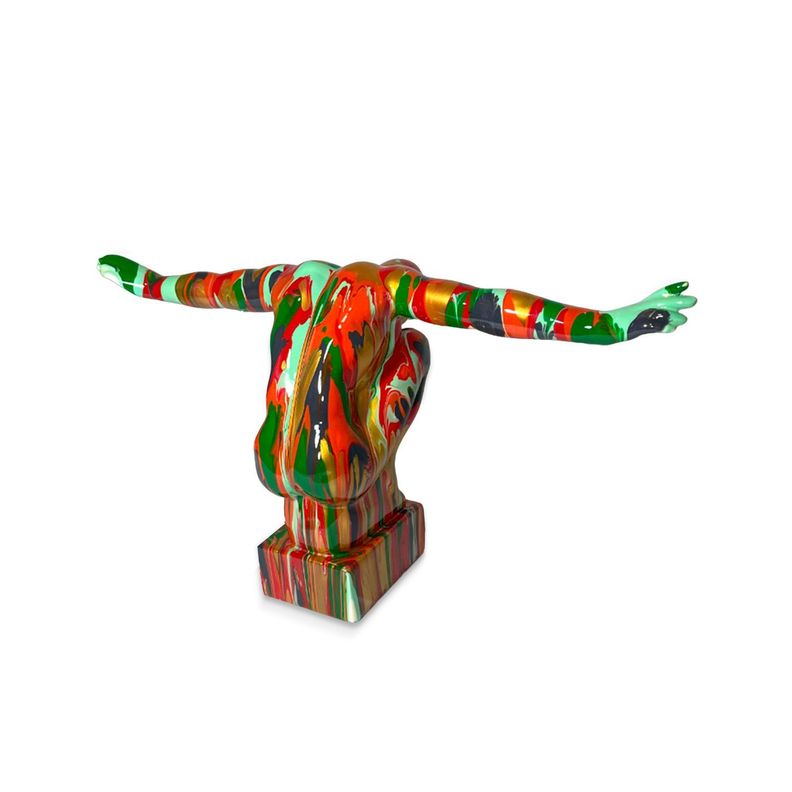 Adorno Deco Escultura Abstracta Atleta en Equilibrio -4