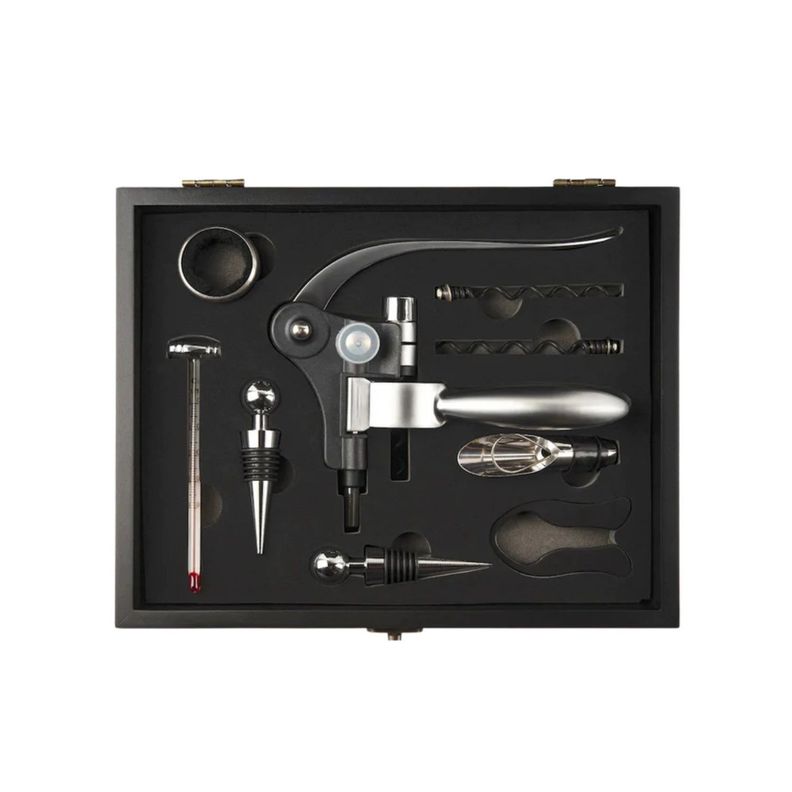 Set Maletin Descorchador De Vino Ecocuero Elegante-1
