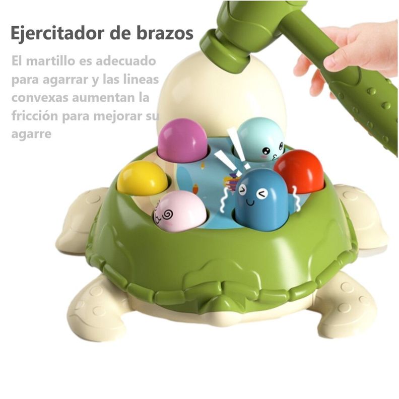 Juego Didactico Interactivo Tortuga Aplasta Topo con Martillo-2