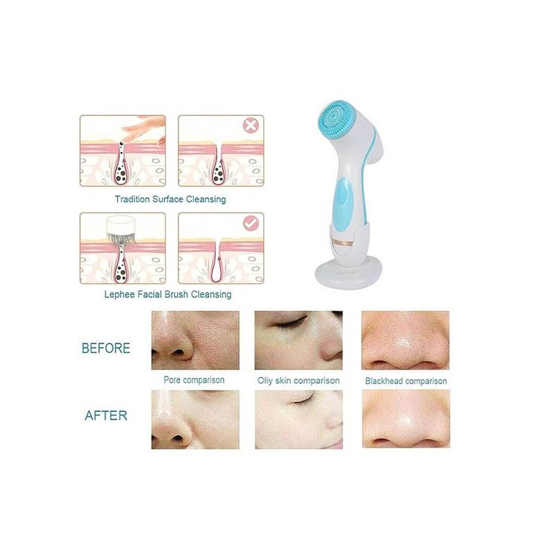 Cepillo De Limpieza Facial Electrico Multifuncional 3 En 1-2