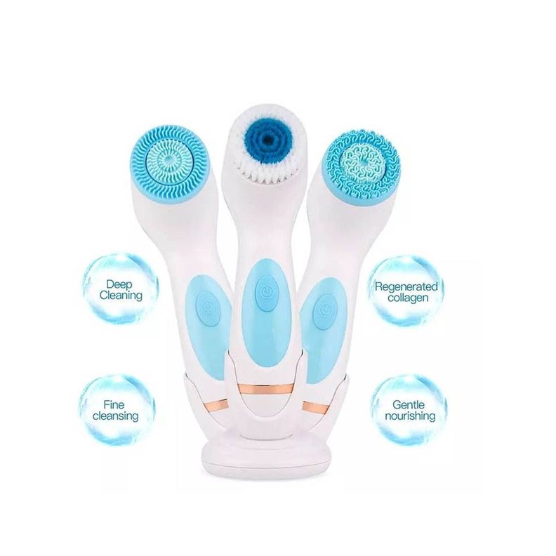 Cepillo De Limpieza Facial Electrico Multifuncional 3 En 1-3