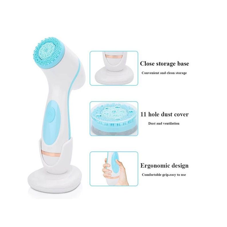 Cepillo De Limpieza Facial Electrico Multifuncional 3 En 1-4