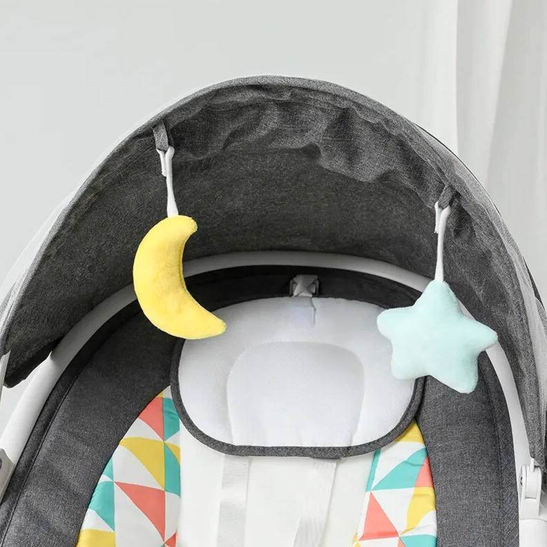 Silla Columpio Inteligente de Bebés Balancín Portátil con Temporización y Música-7
