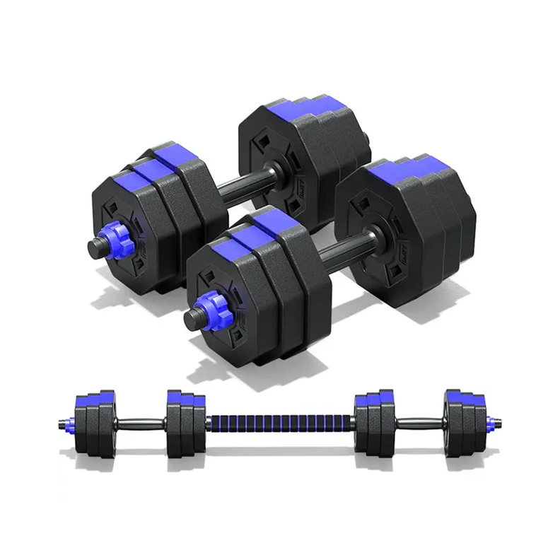 Set de Mancuernas 40 KG Azul-4