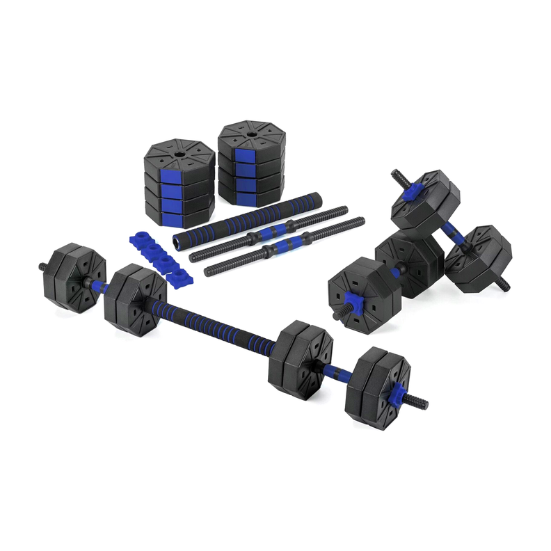 Set de Mancuernas 40 KG Azul-3