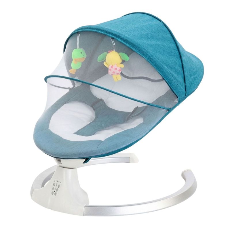 Silla Mecedora Electrica Inteligente Bebe Multifuncion Verde Gris